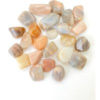 Earth Moonstone Tumbled Stone - Multiple Sizes Available Mixed Crystal Polished Gemstone Peach | Etsy (US)