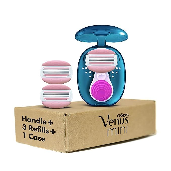 Gillette Venus Mini On The Go Women's Razor Handle with 3 ComfortGlide White Tea Scent Blade Refi... | Amazon (US)
