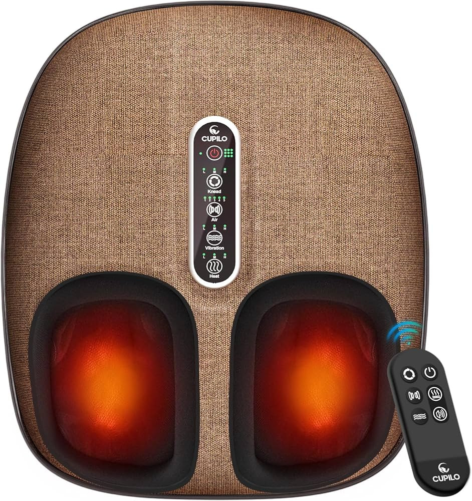 Foot Massager with Heat, FSA Eligible HSA Shiatsu Feet Massager with Remote Control, Multi-Level ... | Amazon (US)