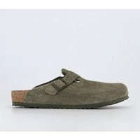 Birkenstock Boston Clogs Thyme Suede | OFFICE London (UK)