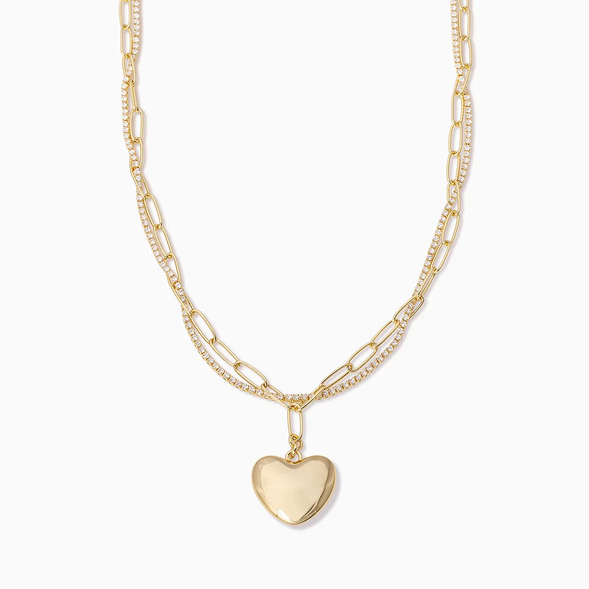 Intertwined Chain and Heart Necklace | Uncommon James