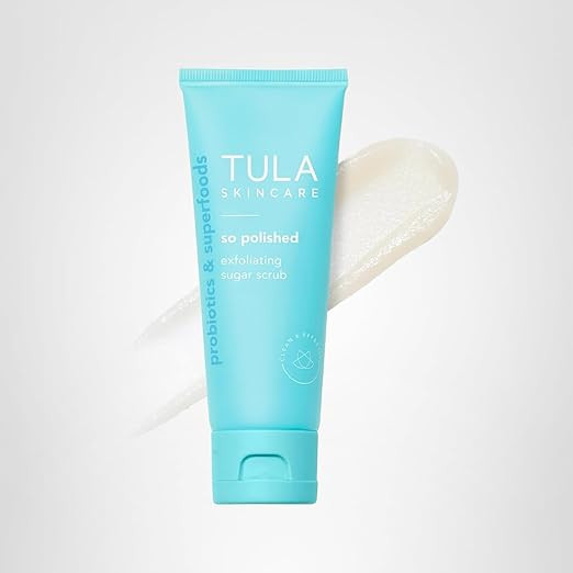 TULA Skin Care So Polished Exfoliating Sugar Scrub - Face Scrub, Gently Exfoliates with Sugar, Pa... | Amazon (US)