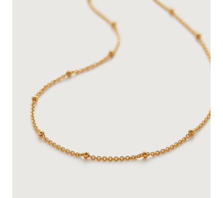 Fine Beaded Chain Necklace 53-61cm/21-24" | Monica Vinader (US)