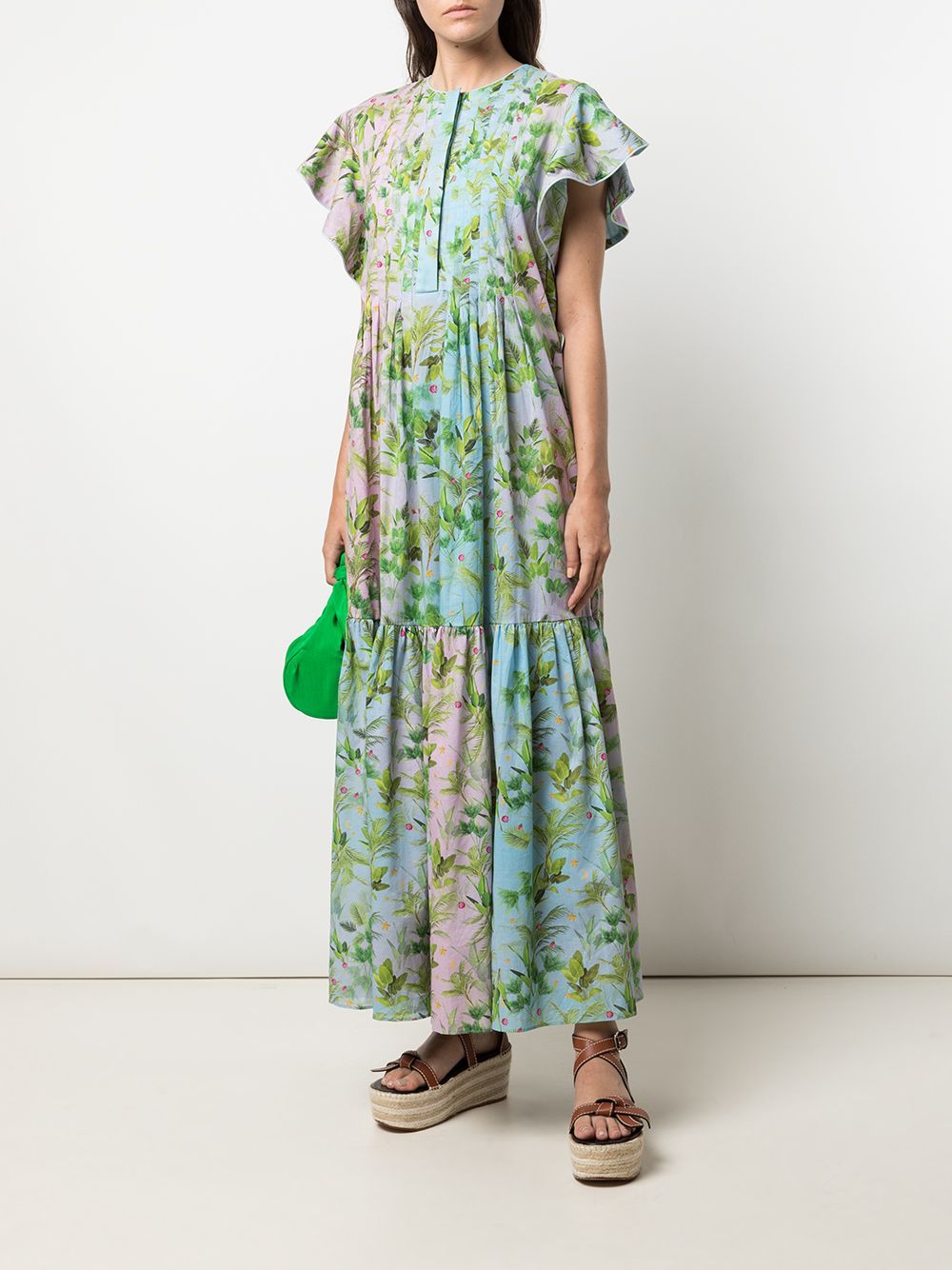 Nairobi tropical-print kaftan dress | Farfetch (US)