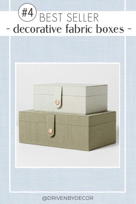 Loving these decorative fabric boxes that are perfect for shelving, a coffee table, dresser, or nightstand. 

Home decor ideas

#LTKhome #LTKfindsunder50 #LTKstyletip