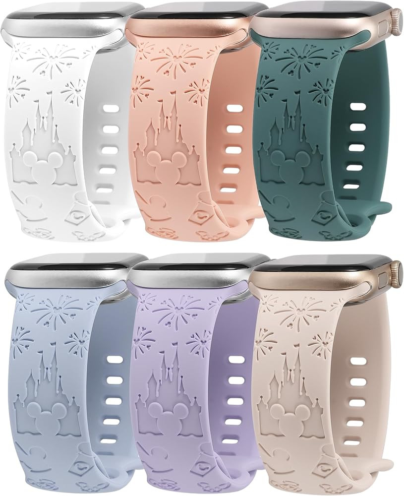 Girovo 2 Packs Cartoon Bands Compatible with Apple Watch Bands 38mm 40mm 41mm 44mm 45mm 42mm 49mm Gi | Amazon (US)