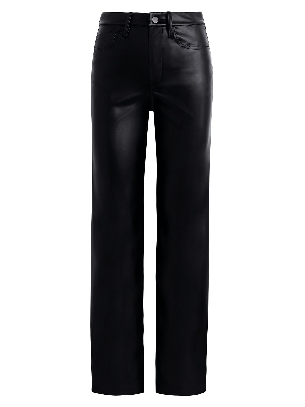Women's Margot Faux Leather High-Rise Straight-Leg Pants - Black - Size 29 | Saks Fifth Avenue