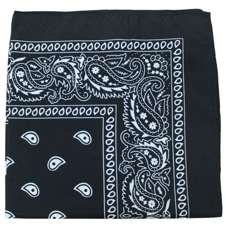 Pack of 30 Uni Style Apparel 100% Polyester 22 x 22 Inch Paisley Printed Bandanas | Walmart (US)