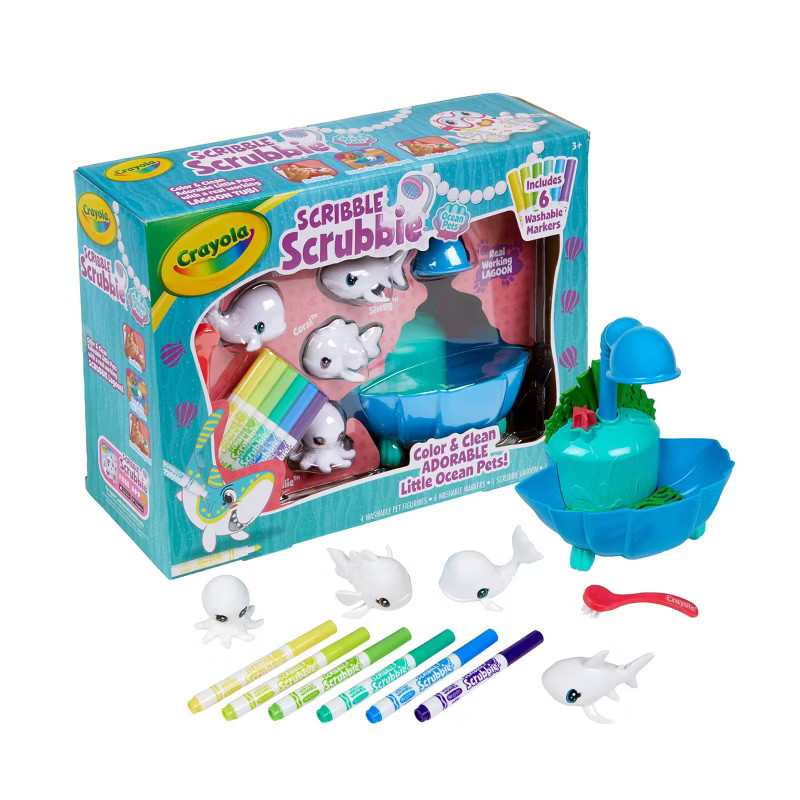 Crayola 12pc Scribble Scrubbie Pets Ocean Lagoon | Target
