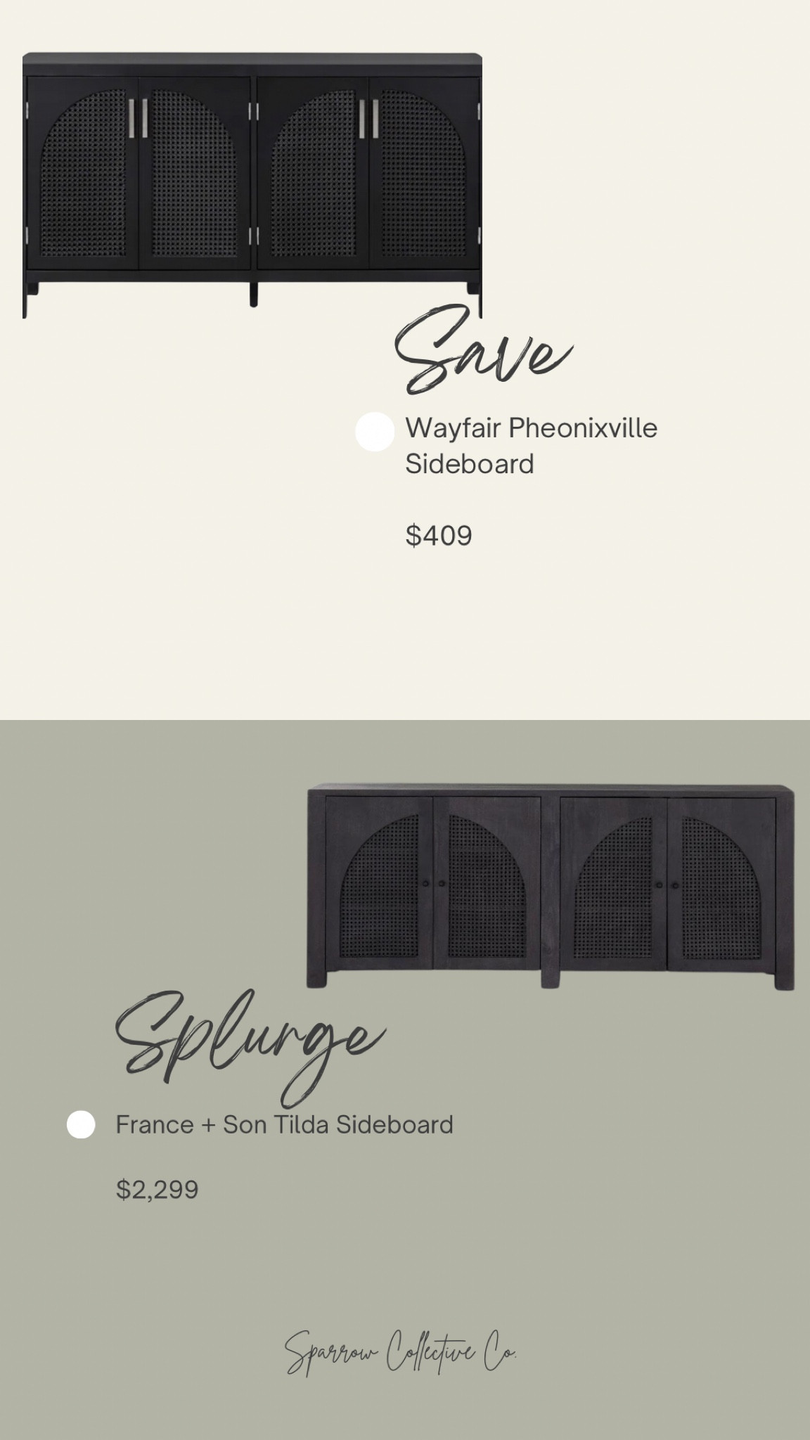 Saturday save vs. splurge
Wayfair finds, France and son, designer dupe, sideboard, organic modern 



#LTKHome #LTKSaleAlert #LTKStyleTip