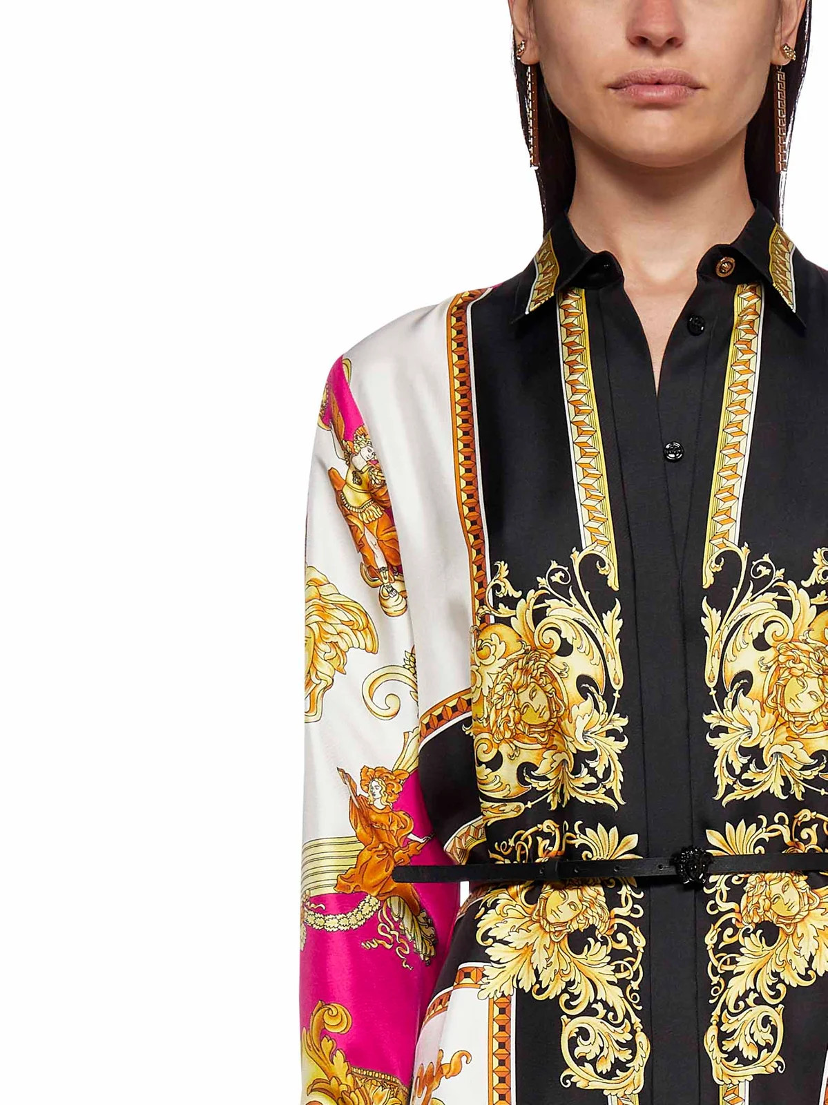 Versace Medusa Renaissance Print Shirt Dress | Cettire Global