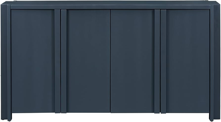 LUMISOL Storage Sideboard Cabinet with Doors, Solid Wood Kitchen Sideboard Buffet Cabinet with Ad... | Amazon (US)