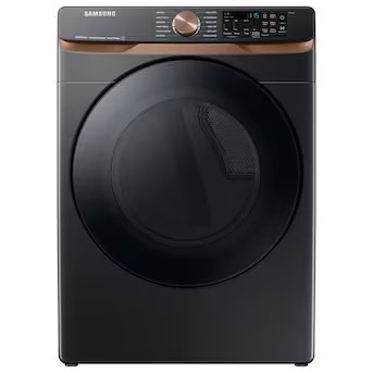 Samsung 7.5-cu ft Stackable Vented Electric Dryer with Steam Cycle ( Brushed Black ) | Lowe's