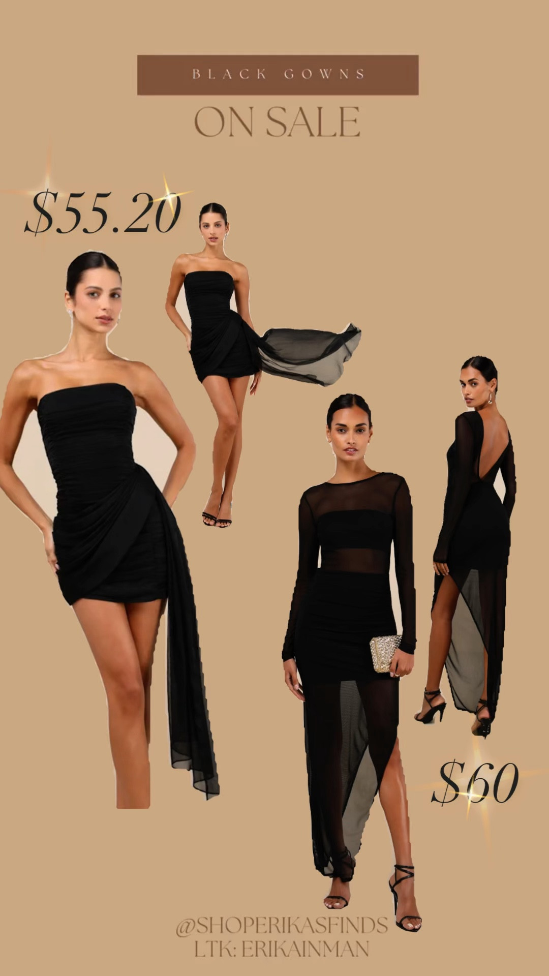 Black gowns on sale 🖤🎉

#LTKStyleTip #LTKSaleAlert #LTKFindsUnder100