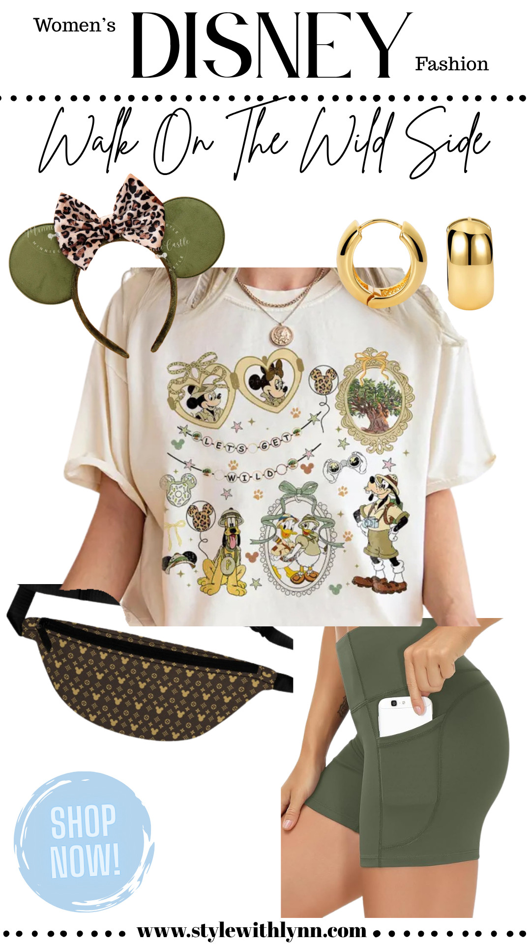 Get wild in style at Disney’s Animal Kingdom! This women’s Disney outfit is perfect for your next adventure: an Animal Kingdom graphic tee, sleek biker shorts, a trendy fanny pack to hold all your essentials, and matching Minnie ears for that extra touch of Disney magic. Ideal for riding Kilimanjaro Safaris or exploring Pandora in cool, comfortable style.

👉 Tap to shop this Animal Kingdom Disney outfit on my LTK and follow for more park-perfect looks! 🛍️✨

disney outfits | disney outfits women | disney world outfits | disney world outfits women | disney world outfits summer | cute disney outfits | disneyland outfits | cute disney outfits women | what to wear to disney | disney world outfits OOTD | disney world fashion style | how to style disney world outfits | disney bounding | animal kingdom 

 #LTKFindsUnder50 #LTKStyleTip #LTKTravel