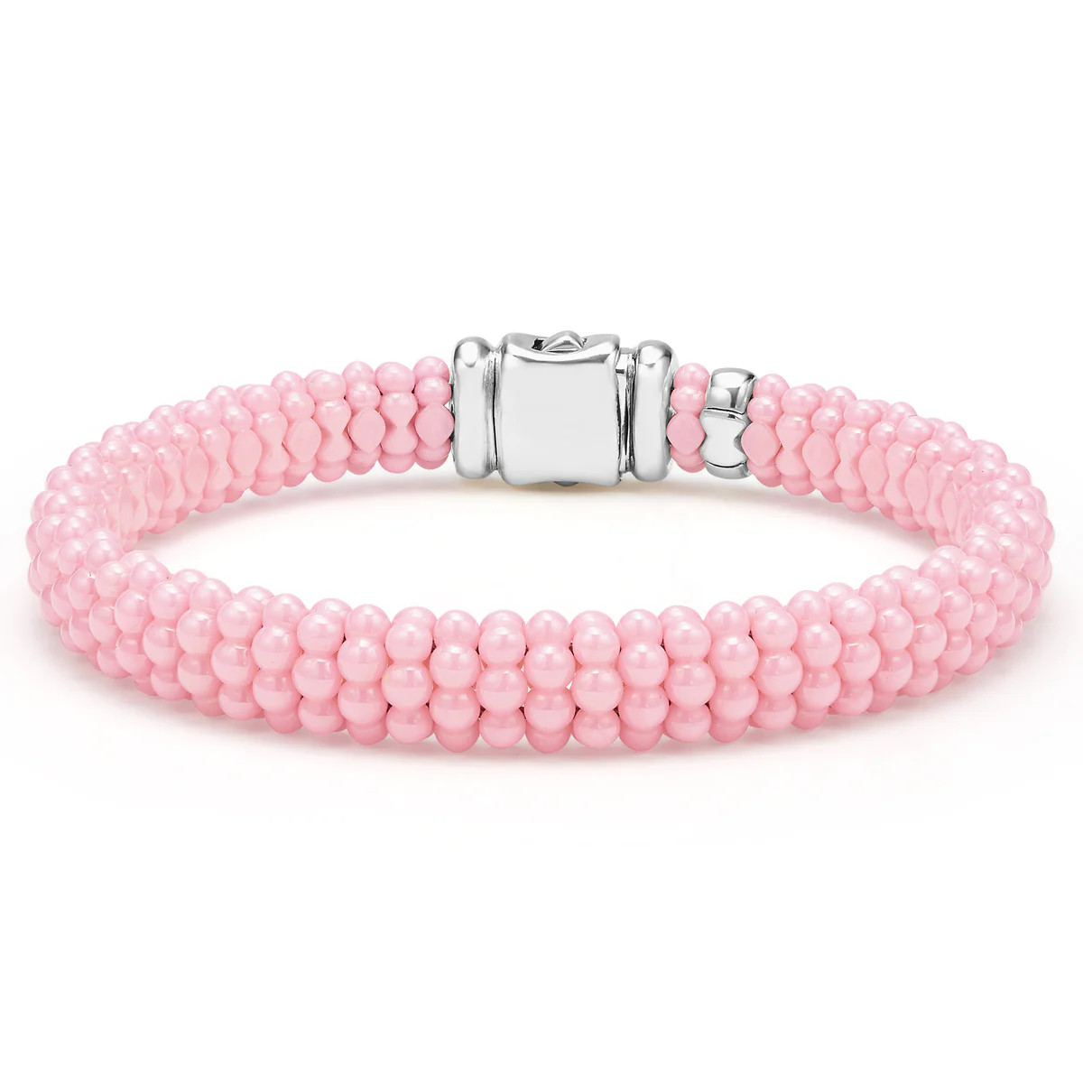 Pink Ceramic Beaded Bracelet | 9mm | LAGOS