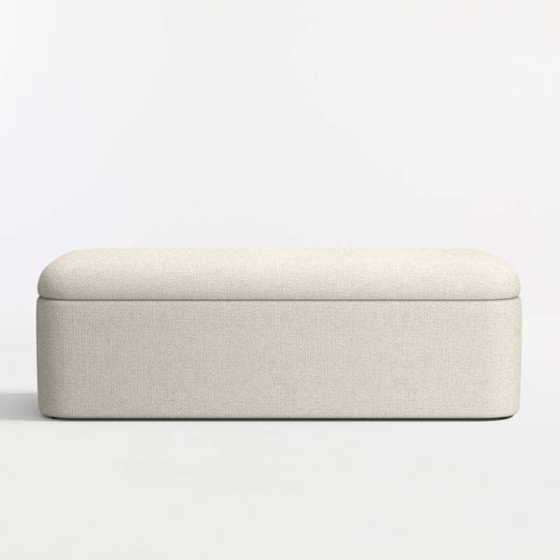 Anneli 54" Upholstered Storage Bench + Reviews | Crate & Barrel | Crate & Barrel