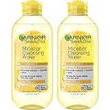 Garnier Micellar Water with Vitamin C, Facial Cleanser & Makeup Remover, 13.5 Fl Oz (400mL), 2 Count (Packaging May Vary) | Amazon (US)