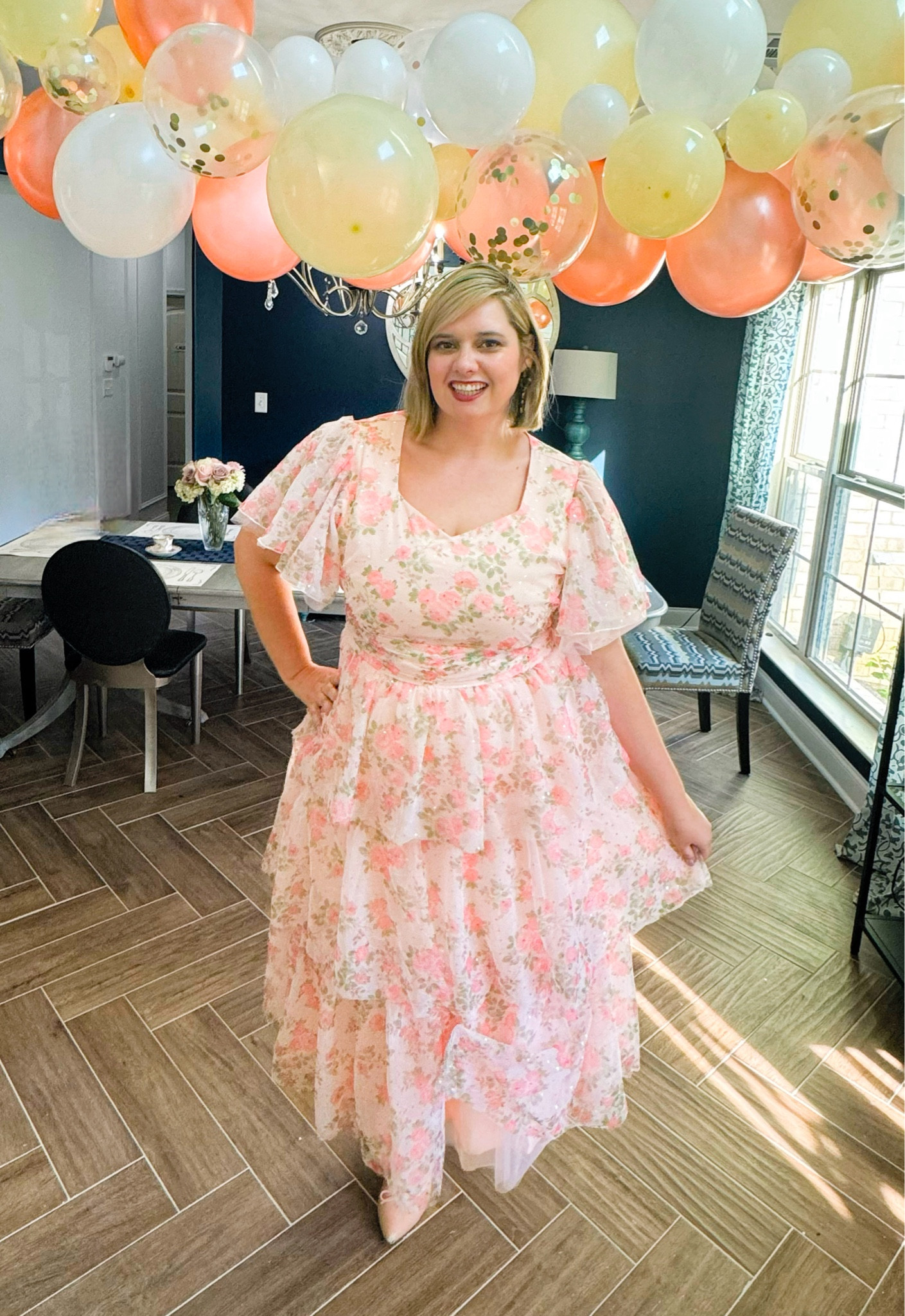Daytime look for my 40th birthday, perfect for having friends over for tea. This would make a great date night / fancy brunch / wedding guest dress as well 

#LTKWedding #LTKOver40 #LTKPlusSize