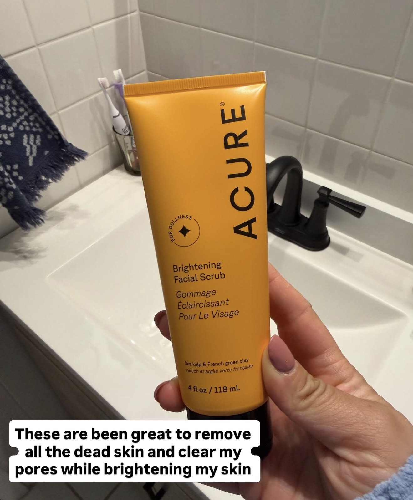 This helps clean my pores, and helps takes away the dead skin cells 

#LTKselfcare #LTKmomlife #LTKBeauty