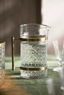 Starry Etched Glass Pitcher | Anthropologie (US)