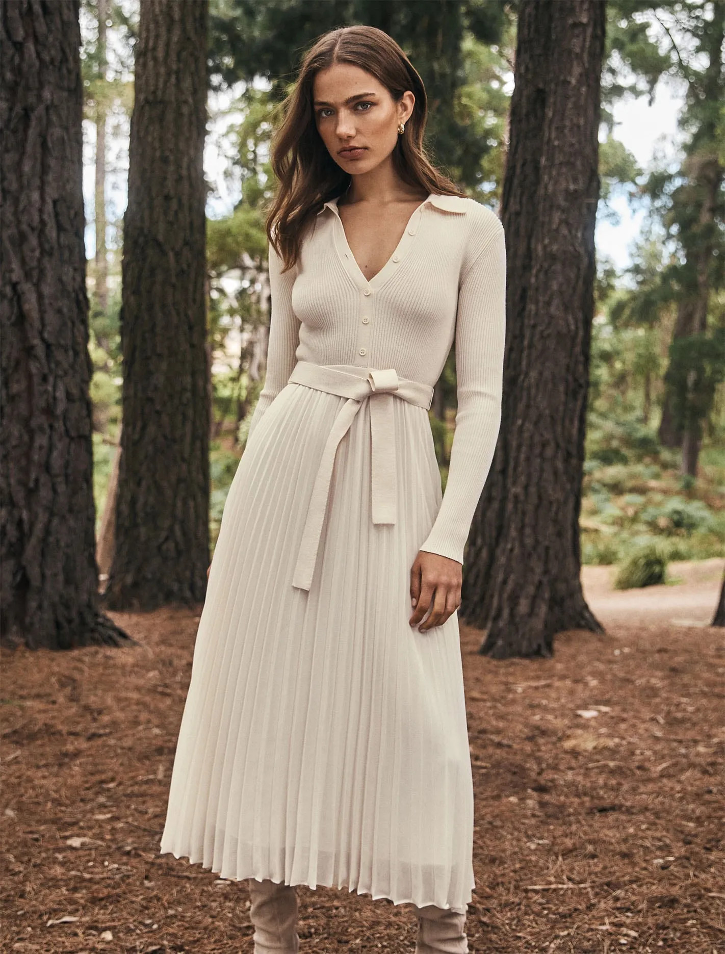Maeve Pleated Polo Dress | Forever New (UK & IE)