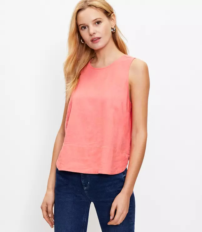 Petite Cutout Back Shell | LOFT | LOFT