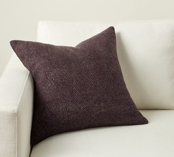 Faye Linen Textured Pillow | Pottery Barn (US)