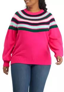 Plus Size Long Bishop Sleeve Sweater | Belk