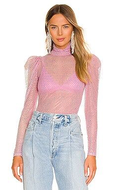 For Love & Lemons Kiara Turtleneck in Pink from Revolve.com | Revolve Clothing (Global)