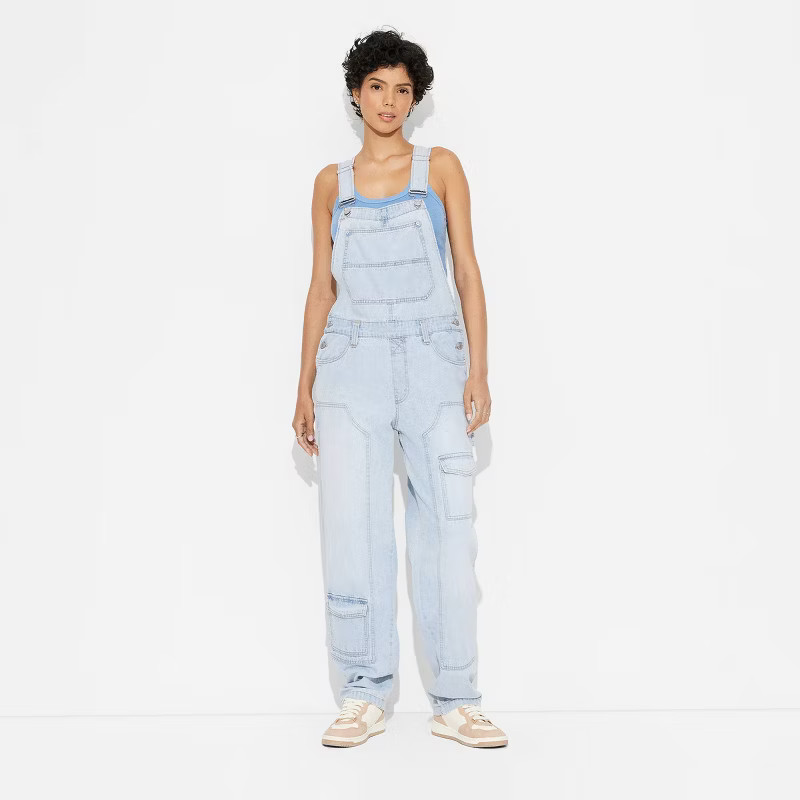 Women's Baggy Denim Overalls - Wild Fable™ | Target