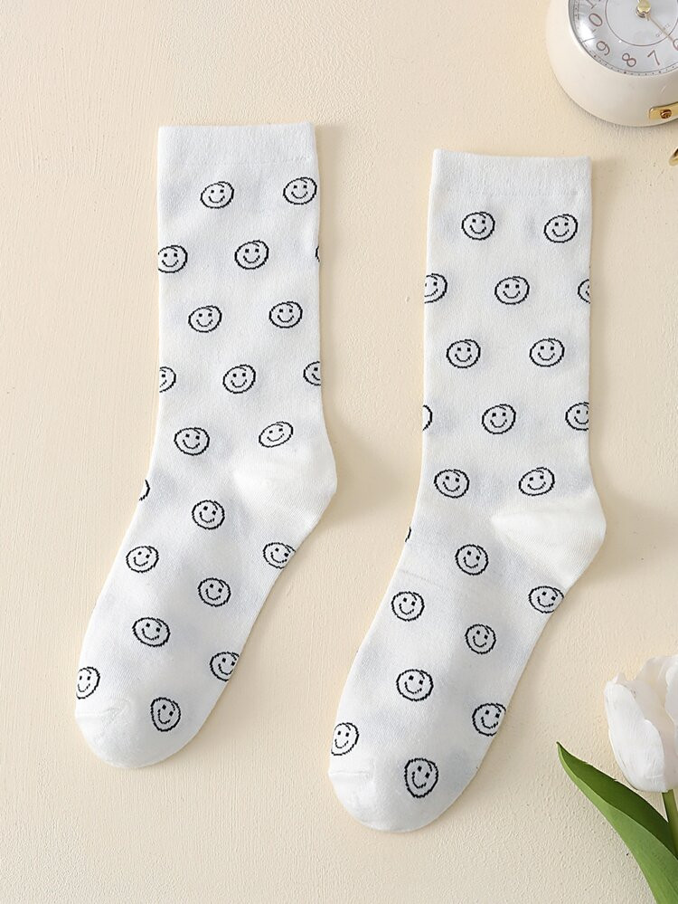Expression Print Crew Socks | SHEIN
