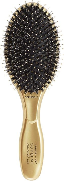Olivia Garden Ceramic + Ion Supreme Styler Cushion Paddle Brush - Boar & Ionic for Shine, Frizz C... | Amazon (US)