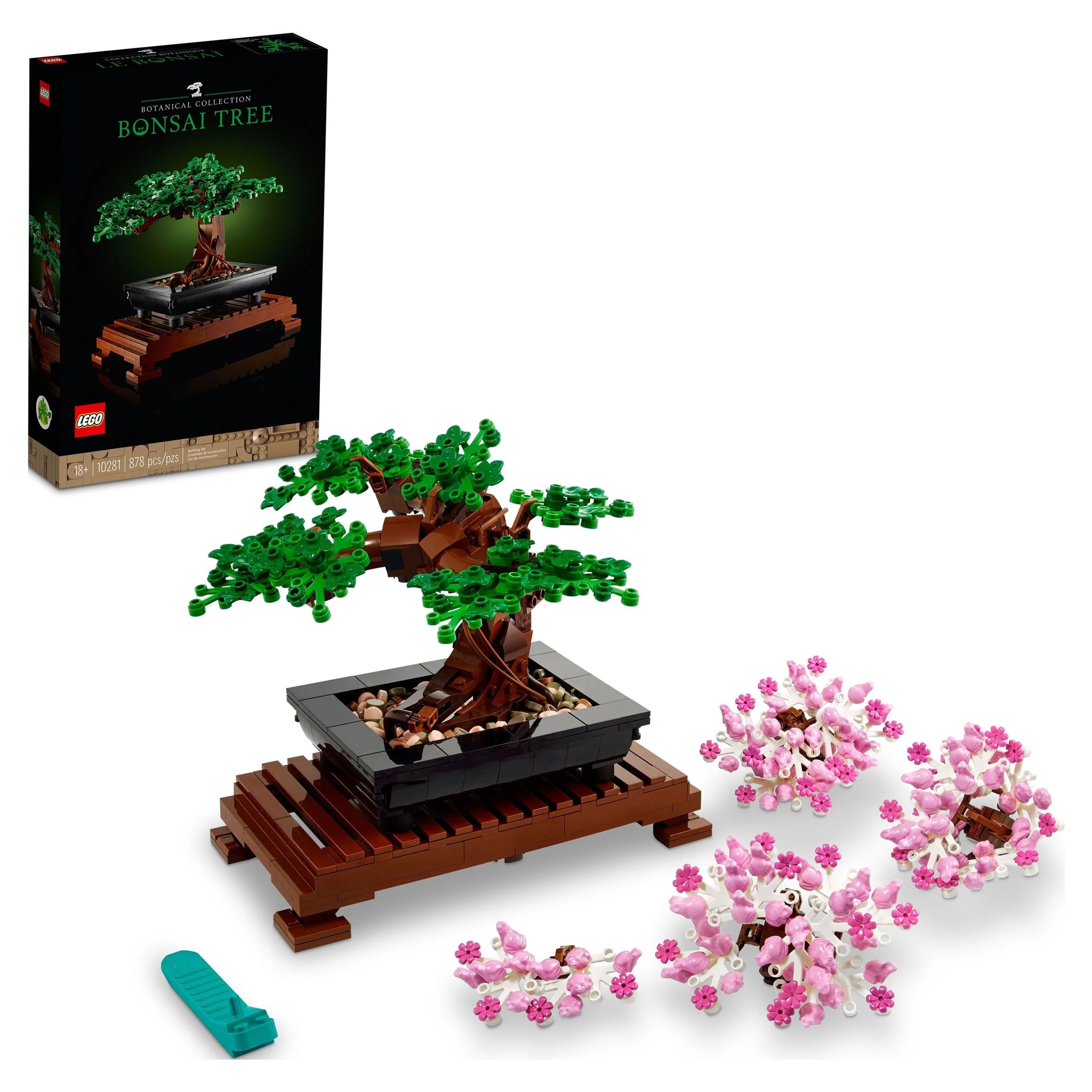 LEGO Icons Bonsai Tree Building Set 10281 - Featuring Cherry Blossom Flowers, DIY Plant Model for... | Walmart (US)