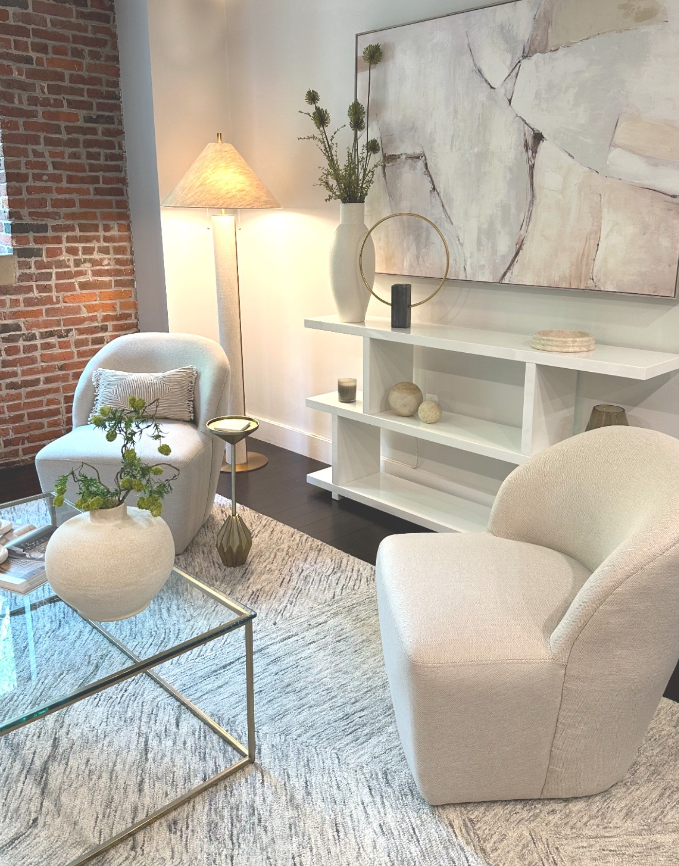 A beautiful stage with exposed brick 

#LTKHome