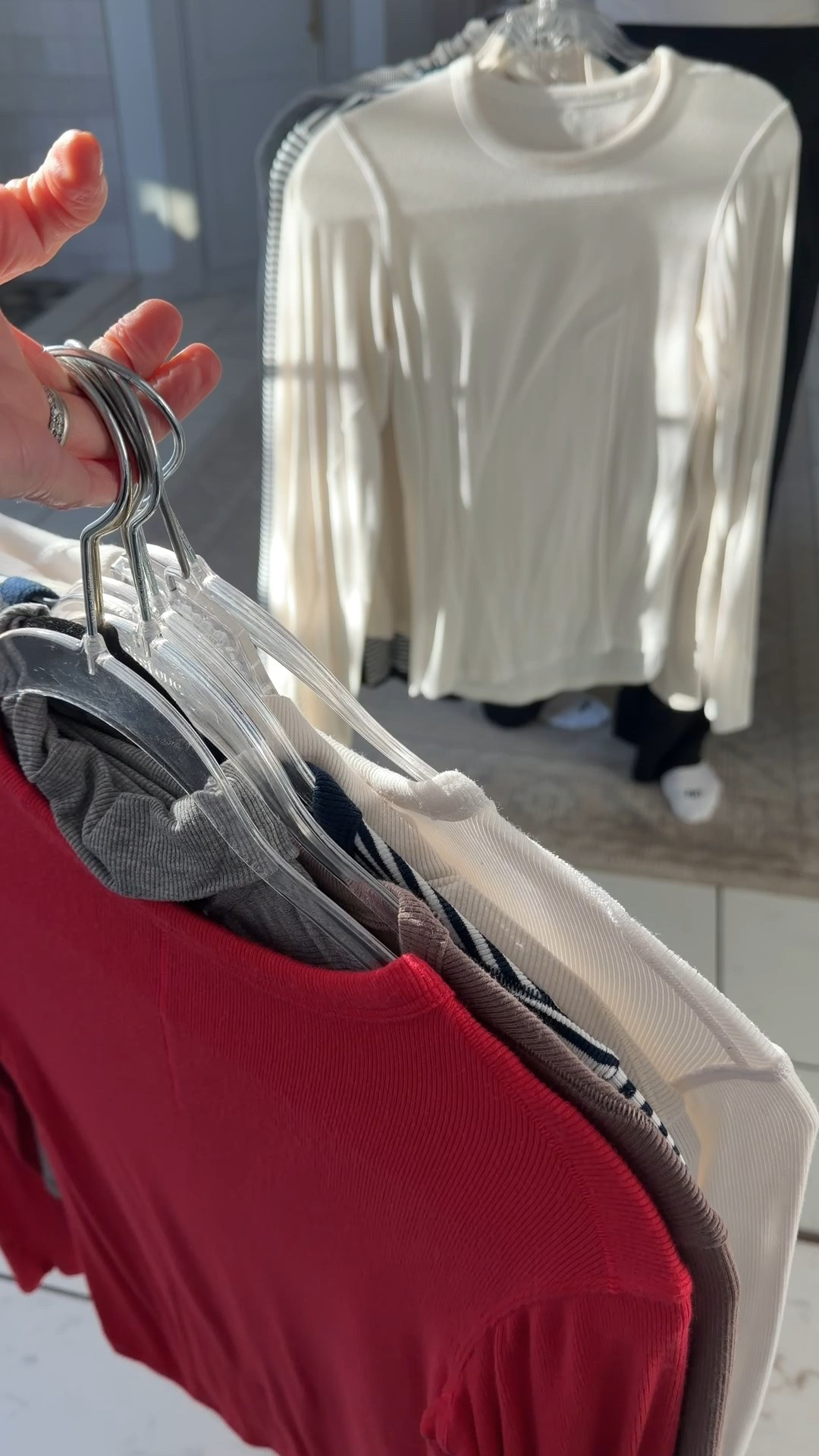 Wearing a size 6 in hold tight tee and a size 6 32” in pants 

#LTKOver40 #LTKSaleAlert