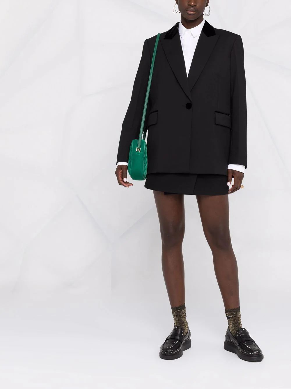 ConscientSANDROblazer oversize à simple boutonnage | Farfetch Global