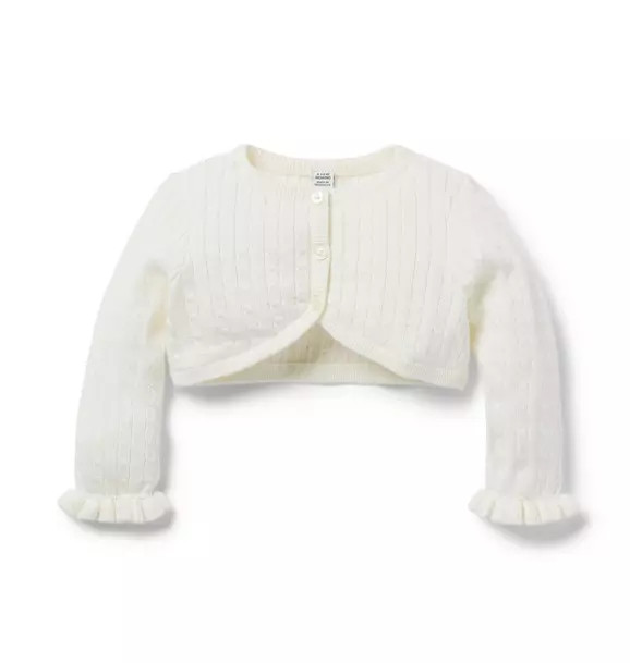 Baby Cable Knit Cropped Cardigan | Janie and Jack