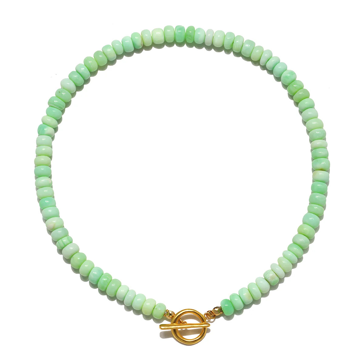 Opal Candy Gem Beaded Choker Necklace | Sequin