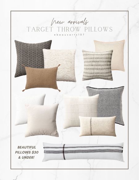 Target throw pillows $30 & under!

#LTKunder50 #LTKFind #LTKhome