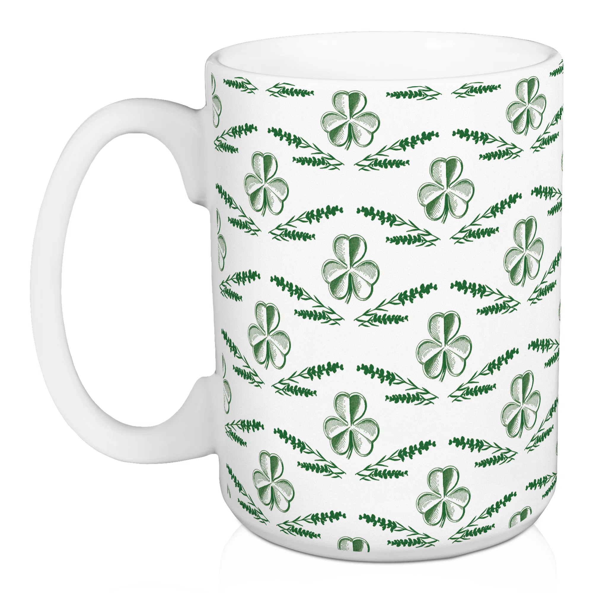 The Holiday Aisle® St. Patrick's Clover Market Mug - Set Of 2 | Wayfair | Wayfair North America