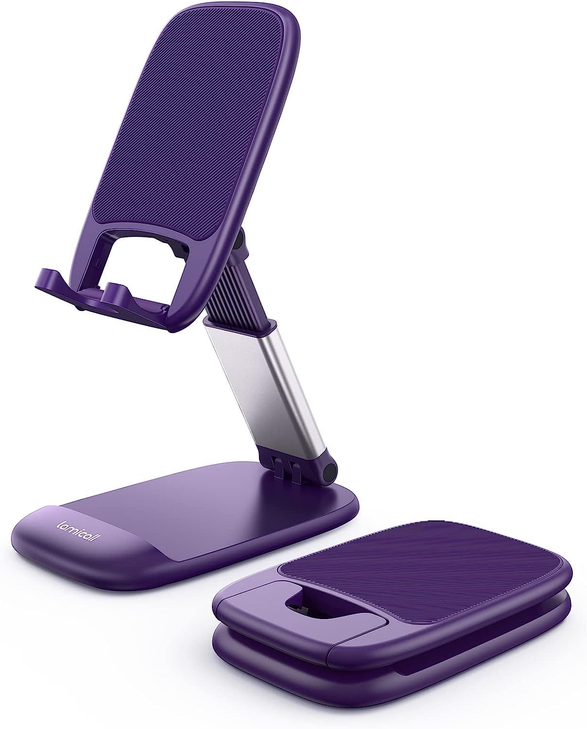 Lamicall Purple Phone Stand for Desk - Dark Purple Cell Phone Holder Purple Desk Accessories Desk... | Amazon (US)