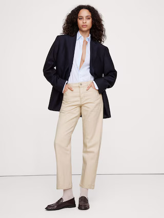 Mid-Rise Straight Ankle Jean | Banana Republic (US)