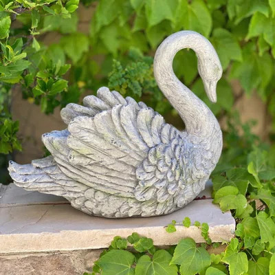 Mamigon Swan Polystone Statue Planter | Wayfair Professional
