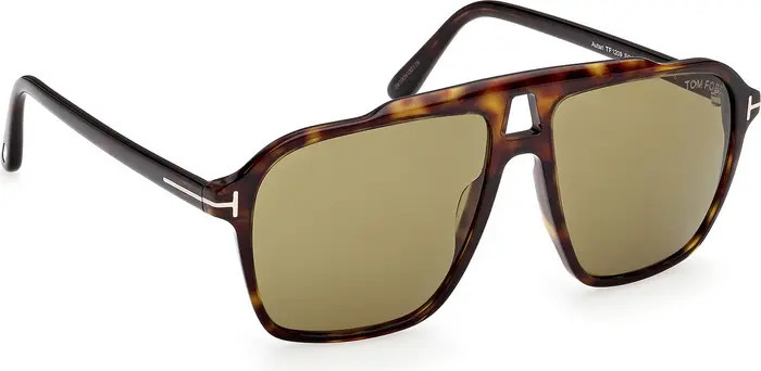 TOM FORD Autari 56mm Navigator Sunglasses | Nordstrom | Nordstrom