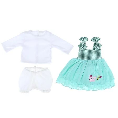 Newborn Infant Baby Dolls Long Sleeves Tops & Dress Skirt Shorts For 22 baby doll Baby Outfit | Walmart (US)