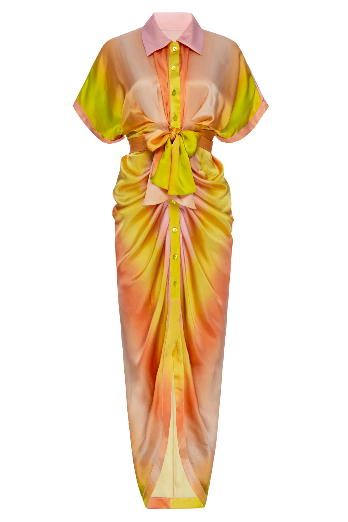 Miko Dress in Ombre Sunset | Le Superbe