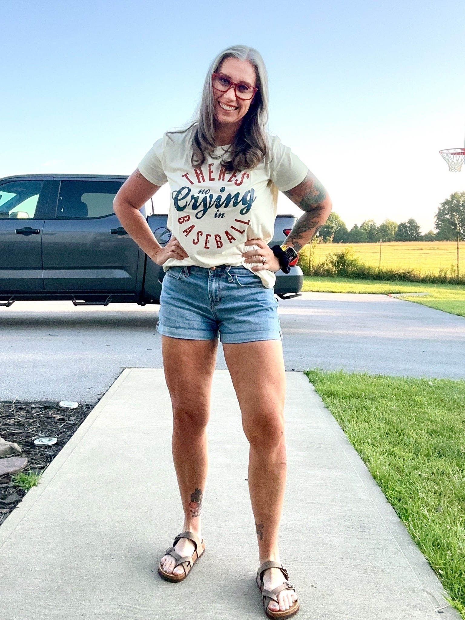 There’s no crying in baseball tee 