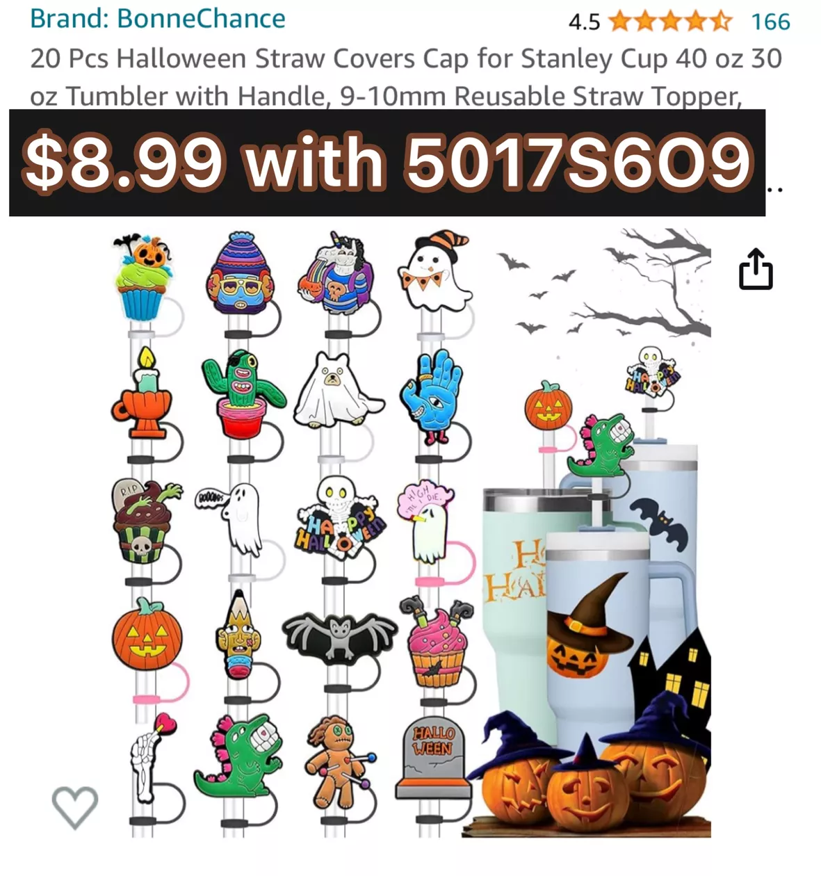 20 Pcs Halloween Straw Covers Cap … curated on LTK