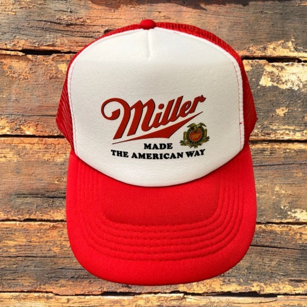Limited Original Red Miller Trucker Hat | Vintage Classic Mesh Snapback | Gift for Him | Gift for... | Etsy (US)